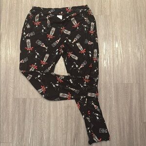 Soma Black and Red PJ pants with pockets. Elegant Design